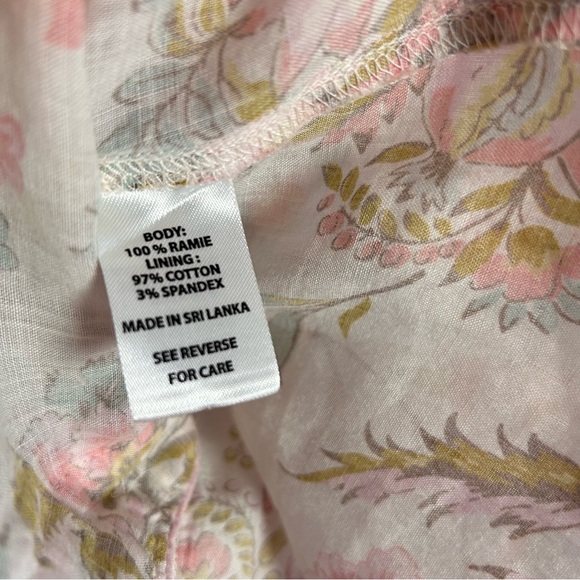 🌸 SPARTINA 449 Floral Ramie Button-Down Top 🌸 - Picture 8 of 9